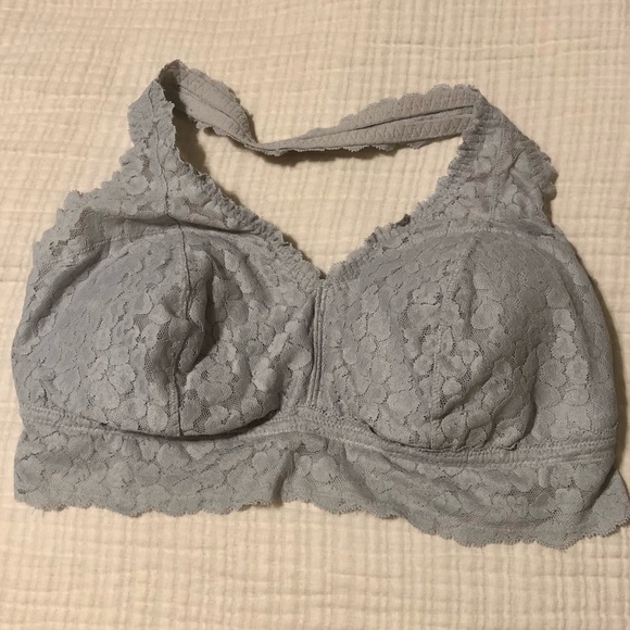 Aerie Animal Lace Padded Halter Bralette - Picture 4 of 11
